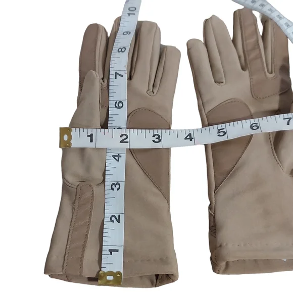Isotoner by Aris Leather Driving Gloves Lined Women's NEW in Box - Picture 8 of 13